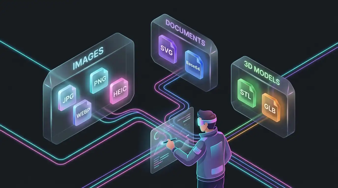 Extensive range of image, vector, document, and 3D file formats supported