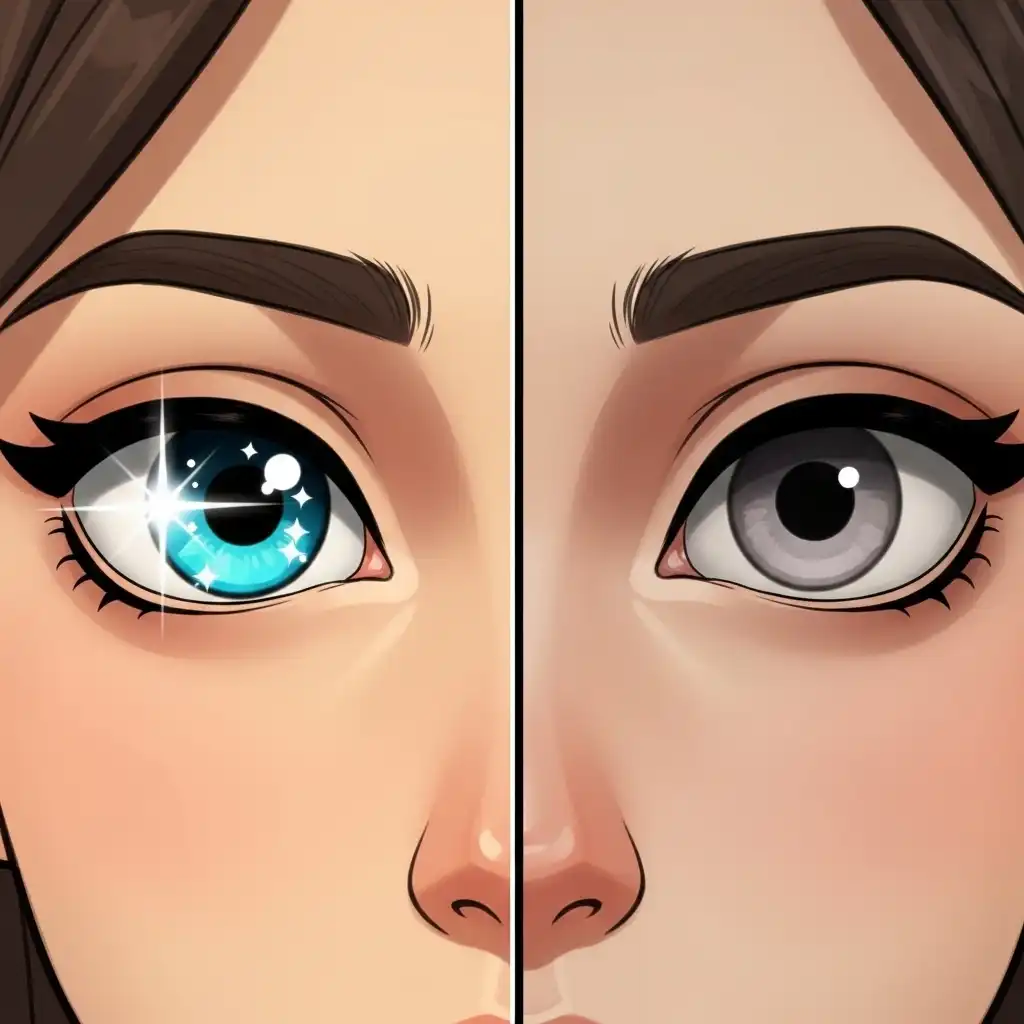 Enhancing catchlights in eyes during portrait retouching