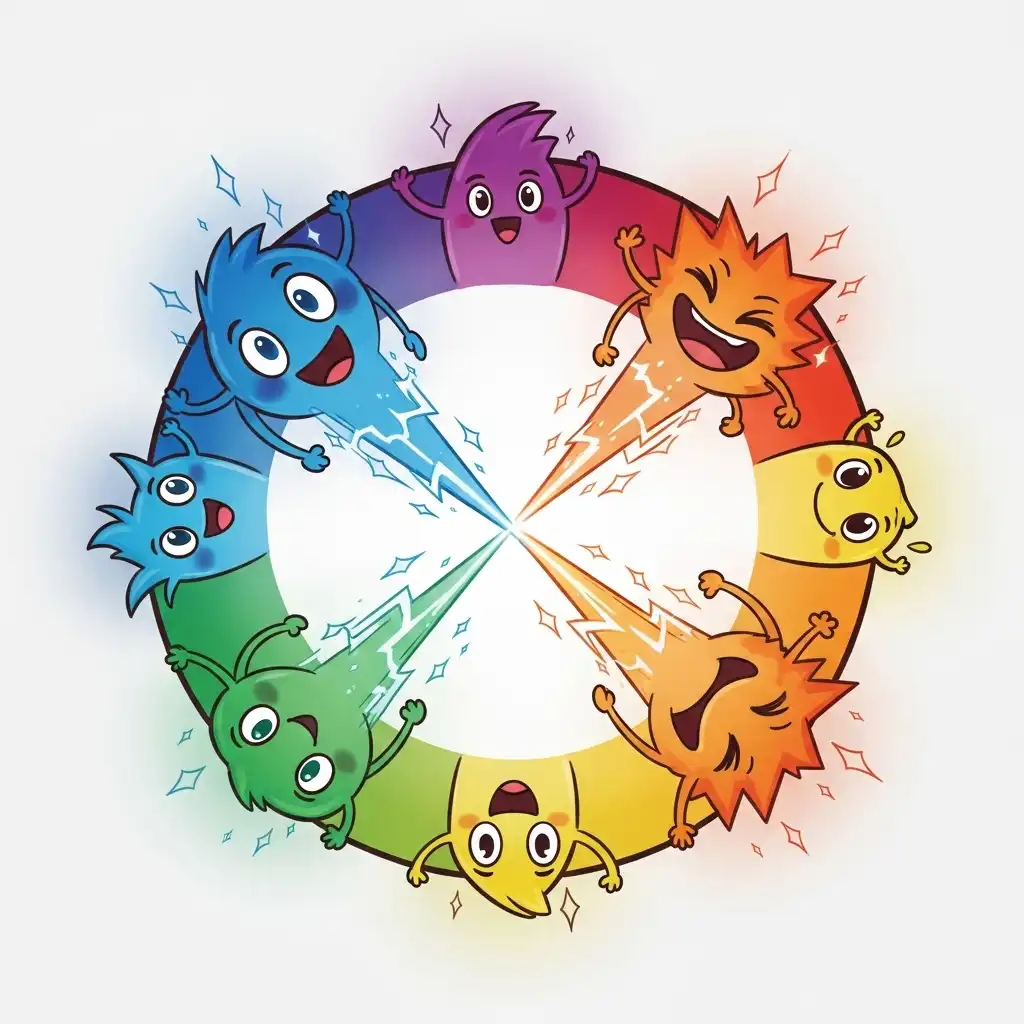 Using the color wheel to find complementary colors