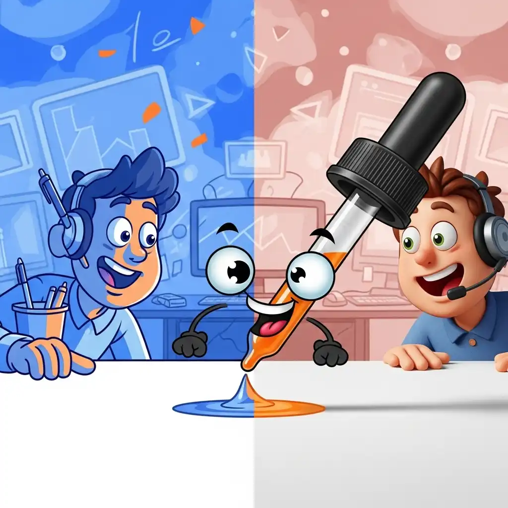 Correcting white balance using the eyedropper tool