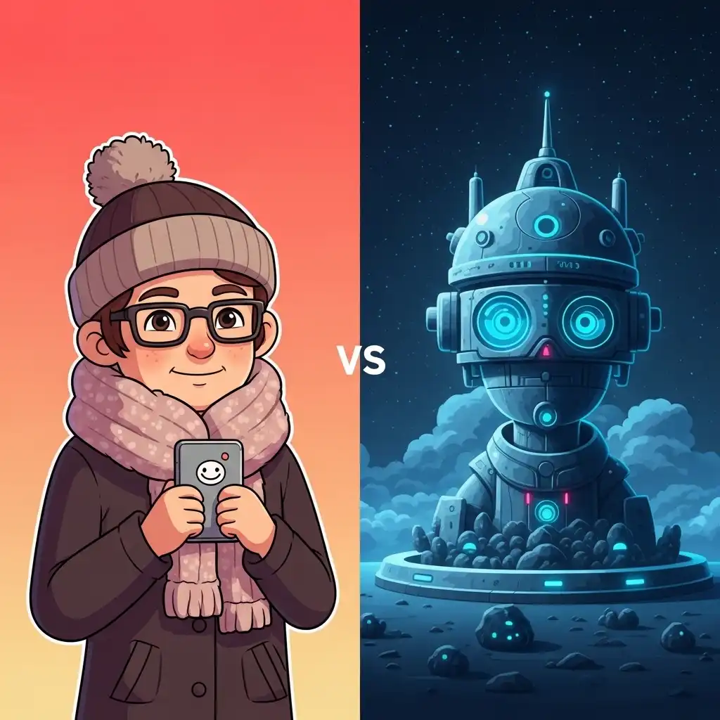 Comparison of different color temperature settings affecting image mood