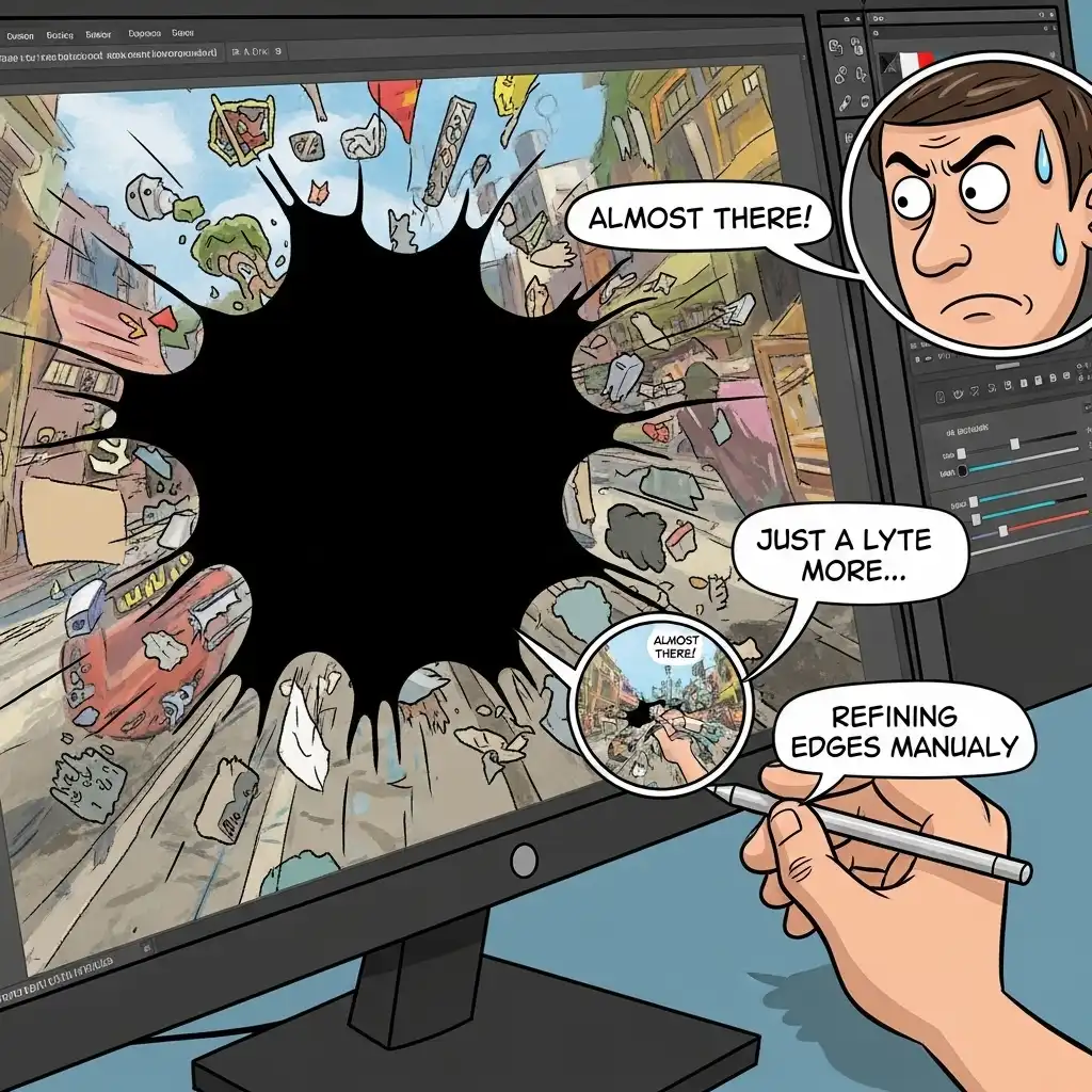 Using content-aware fill to remove unwanted objects from a scene