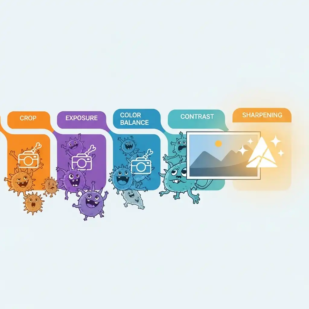 Applying smart sharpening to enhance image details